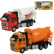 Alloy Car: Camion betoniera a volano con luci e suoni in due varianti 19cm 1 pezzo