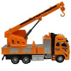 Alloy Car: Camion gru con verricello a volano 20cm immagine 5