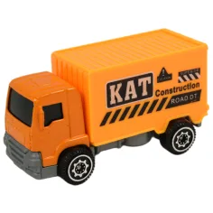 Alloy Car: Set di 6 camion da costruzione 8cm immagine 4