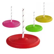 Altalena a piatto con corda in diverse varianti - D-Toys