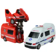 Ambulanza: Autoambulanza che si trasforma in robot in due versioni da 13 cm