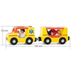 Ambulanza magnetica con rimorchio - Woodyland immagine 2