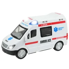 Ambulanza telecomandata RC con effetti luminosi, scala 1/48, 27 MHz, 23 cm immagine 3