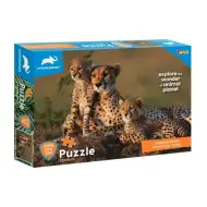 Animal Planet: Famiglia di ghepardi puzzle da 1000 pezzi