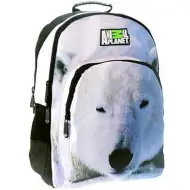 Animal Planet: Zaino scolastico con motivo orso polare, zaino 44x32x20 cm