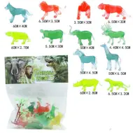 Animal World: Set di 12 figure trasparenti di animali selvatici