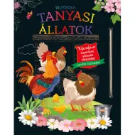Animali della fattoria nascosti - Libro da colorare con pagine da grattare e colorare