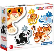 Animali selvatici 4 in 1 Supercolor puzzle di forme - Clementoni