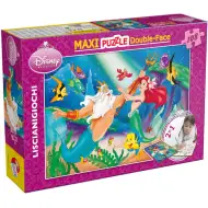 Ariel la Sirenetta 2 in 1 puzzle da 108 pezzi e album da colorare 70x50cm - Lisciani