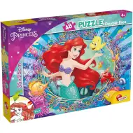 Ariel la Sirenetta 2 in 1 puzzle da 48 pezzi e libro da colorare 35x25 cm - Lisciani