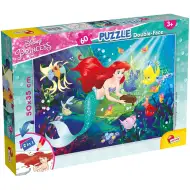 Ariel la sirenetta 2 in 1 puzzle da 60 pezzi e libro da colorare 50x35cm - Lisciani