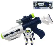 Arma Spaziale: Arma spaziale con proiettore, figura robotica, luce e suono 34cm