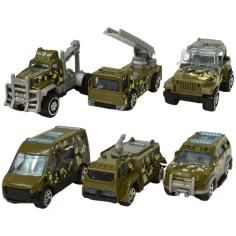 Army Die-Cast: Set di 6 macchinine militari immagine 2