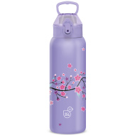Ars Una: 3D Snow Flower - borraccia in metallo a doppia parete viola 700 ml