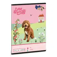 Ars Una: Animali Carini - Cagnolino quaderno A/5 a righe per la 3ª classe 12-32
