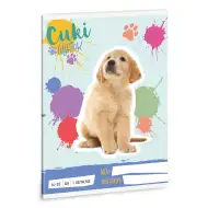 Ars Una: Animali Carini - Golden Retriever quaderno a righe A/5 per la 1ª classe 14-32