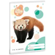 Ars Una: Animali Carini - Quaderno a quadretti con panda rosso A/5 27-32