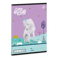 Ars Una: Animali Carini - Unicorno quaderno a righe A/5 per la 3a classe 12-32