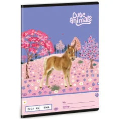 Ars Una: Animali carini - Cavallo quaderno a pagine bianche A5 20-32