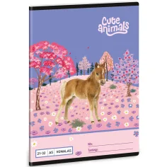 Ars Una: Animali carini - Cavallo quaderno a righe A5 21-32