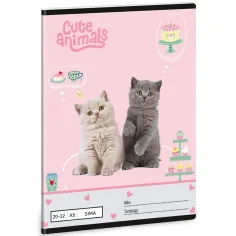 Ars Una: Animali carini - Festa del tè quaderno a pagine bianche A/5 20-32