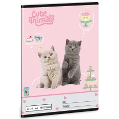 Ars Una: Animali carini - Festa del tè quaderno a quadretti A5 27-32