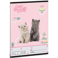 Ars Una: Animali carini - Festa del tè, quaderno a righe per la 2ª elementare A5 16-32