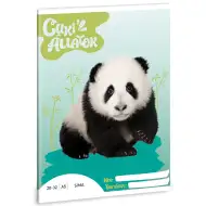 Ars Una: Animali carini - Quaderno a fogli lisci Panda A/5