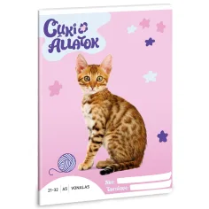 Ars Una: Animali carini - Quaderno a righe Bengala A/5