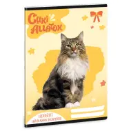 Ars Una: Animali carini - Quaderno per appunti con gatti delle foreste norvegesi, 38 fogli, formato A/5