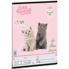 Ars Una: Animali carini - festa del tè A/5 quaderno a righe per la 3ª elementare 12-32