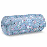 Ars Una: Astuccio arrotolabile Pearl Blossom Blue con fiori 20x9x9cm
