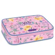 Ars Una: Astuccio multistrato con fiori rosa Fleur 15,5x22,5x4,5cm