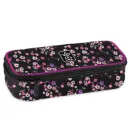 Ars Una: Astuccio per adolescenti Pearl Blossom Black con fiori 22,5x6x11,5cm