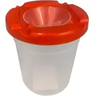 Ars Una: Bicchiere per lavare i pennelli di colore rosso