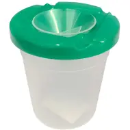 Ars Una: Bicchiere per lavare i pennelli di colore verde