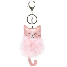Ars Una: Borsa con pompon - gattina rosa