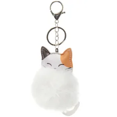 Ars Una: Borsa con pompon - gattino bianco