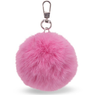 Ars Una: Borsa con pompon rosa da 7 cm