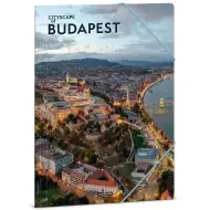 Ars Una: Cartella con elastico Cityscape of Budapest formato A/4