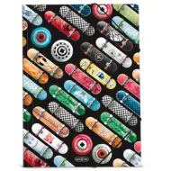 Ars Una: Cartella elastica con motivo skateboard Rollin Mania formato A4