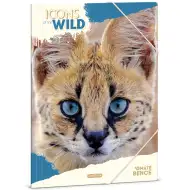 Ars Una: Cartellina elastica formato A4 con motivo serval (Icons of the wild)
