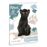 Ars Una: Coraggiose Zampe - Pantera Nera quaderno a righe A/5 per la 1ª classe, 14-32