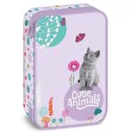 Ars Una: Cute Animals - Astuccio a più livelli con gattino 15,5x22,5x4,5cm