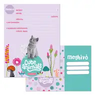 Ars Una: Cute Animals - Set di 10 inviti con gattino e buste
