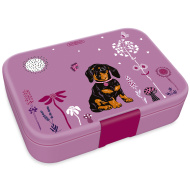 Ars Una: Cute Animals Puppy scatola porta merenda a scomparti con cuccioli 15,3×21,6×5,2 cm