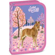 Ars Una: Cute Animals astuccio imbottito ripiegabile a tema cavalli 13x19x4 cm