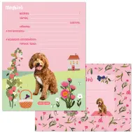 Ars Una: Cute Animals invito per festa con cagnolino con busta, 10 pezzi