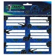 Ars Una: Etichette per quaderni Champs calcio confezionate 3x6 pezzi