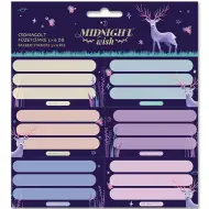 Ars Una: Etichette per quaderni Midnight Wish confezionate (3x6 pezzi)